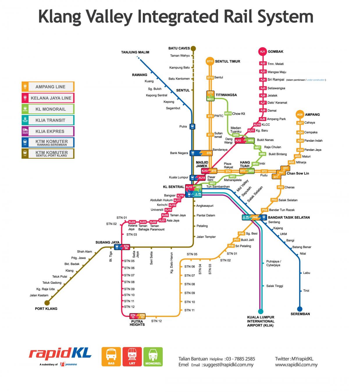 malaisia transpordi kaart