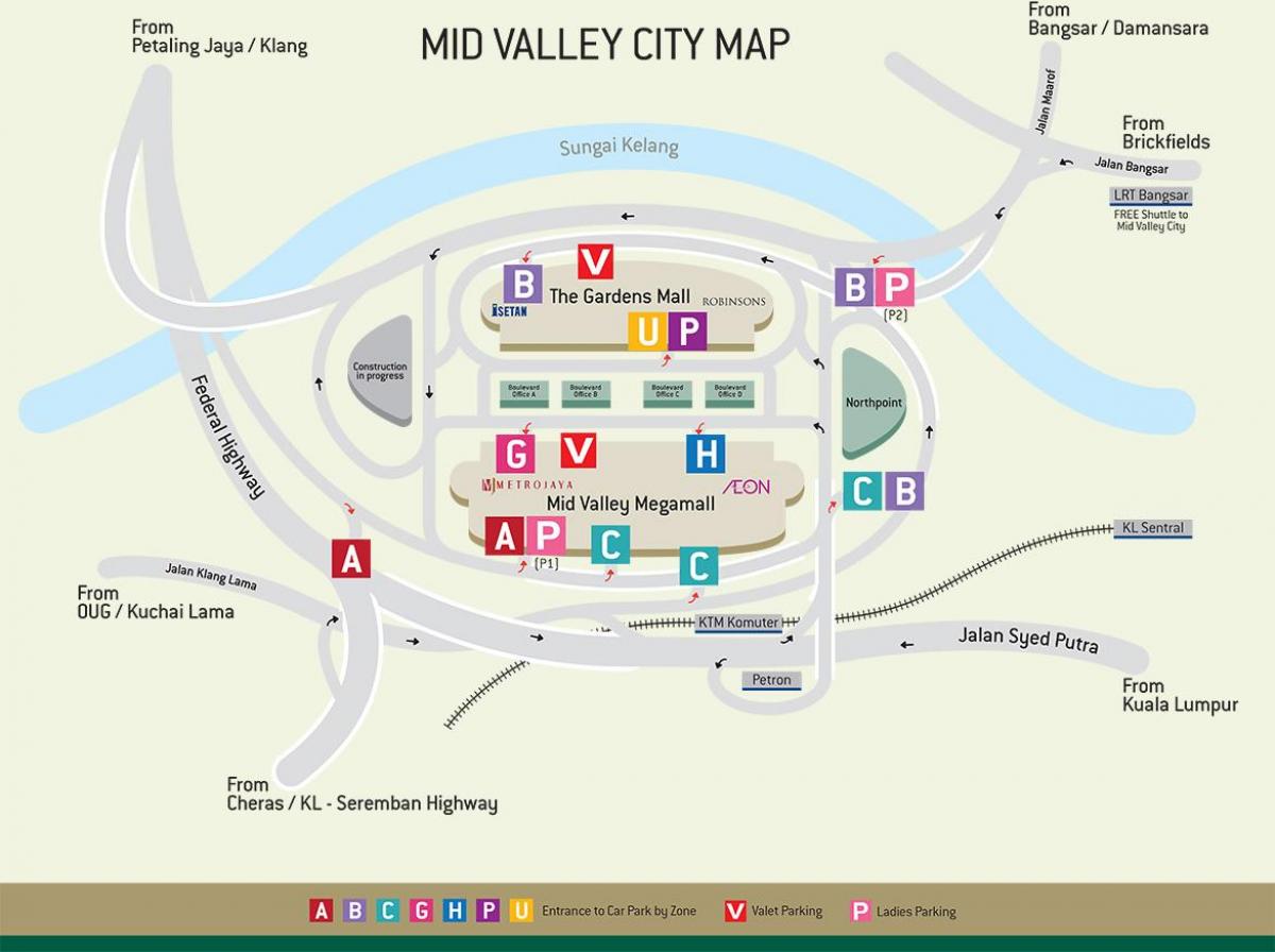 Kaart mid valley kataloog