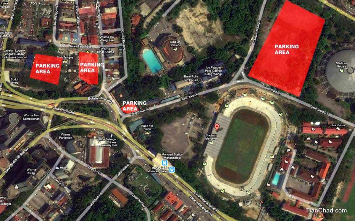 Kaart negara staadion