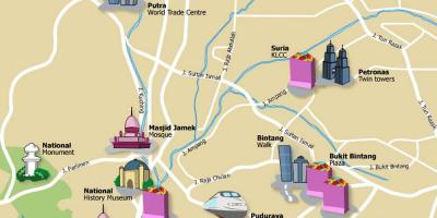 Kuala lumpur vaatamisväärsused kaart