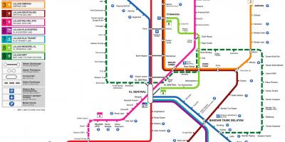 Kaart rongi malaisia