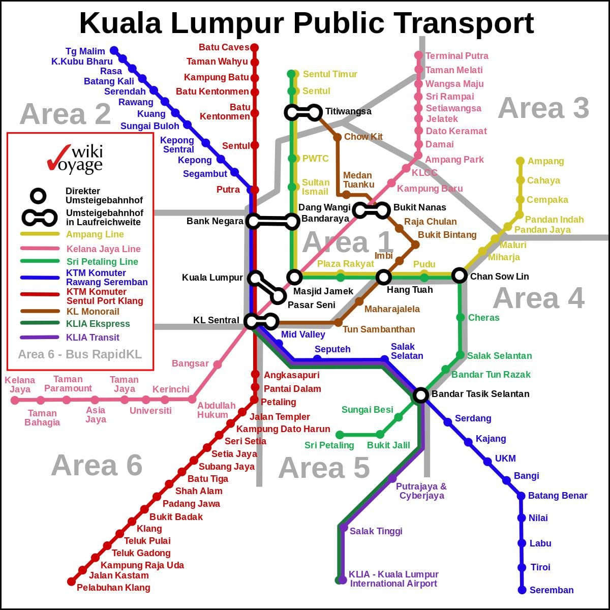 ühistranspordi kuala lumpur kaart