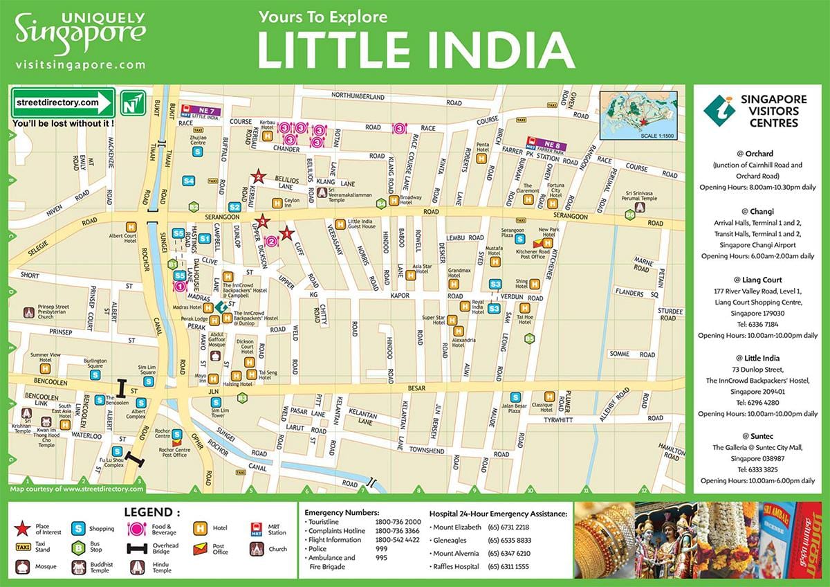 Kaart little india kuala lumpur