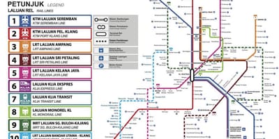 Ühistranspordi kaart kuala lumpur