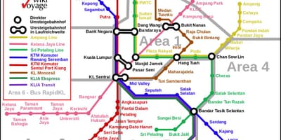 Ühistranspordi kuala lumpur kaart